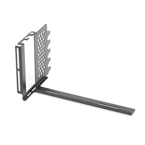 Fahoujs Vertikale GPU Mount Halterung Langlebiger Metallwinkel Conversion Für Desktop Computer Hülle Konvertierung Bracket Desktop Computer Hülle Zubehör Grafikkartenadapter von Fahoujs