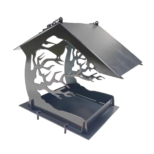 Vogelfutterhäuer Baumhaus Vogelfutterhäuer Großkapazität Baumhaus Förmiges Tablett Hängende Samenplattform Metallschale Hängende Vogelfutterschale Tablett Vogelfutterhäuer Baumhaus Vogelfutterhäuer Großkapazität Baumhaus Förmiges Tablett Hängende Samenplattform Metallschale Hängende Vogelfutterschale Tablett von Fahoujs
