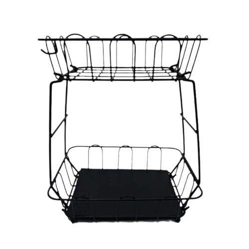 Zwei Schicht Metall Obst Korb Mit Offener Luftströme Design Perfekt Zum Aufbewahren Von Gebäckbrot Obstkorb Rack Mehrzwecks Snacks Korb Korb Zwei Schicht Metall Obst Korb Mit Offener Luftströme Design Perfekt Zum Aufbewahren Von Gebäckbrot Obstkorb Rack Mehrzwecks Snacks Korb Korb von Fahoujs