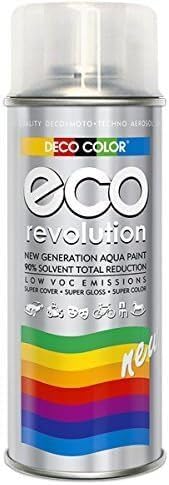 Deco Color ECO Lackspray glänzend oder matt 400ml nach RAL freie Farbauswahl (1 Dose ECO Klarlack Glanz) von Fahrzeugteile Hoffmann