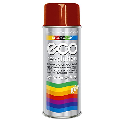 Fahrzeugteile Hoffmann Deco Color ECO Lackspray glänzend oder matt 400ml nach RAL freie Farbauswahl (1 Dose ECO RAL 3000 Feuerrot Glanz) von Fahrzeugteile Hoffmann