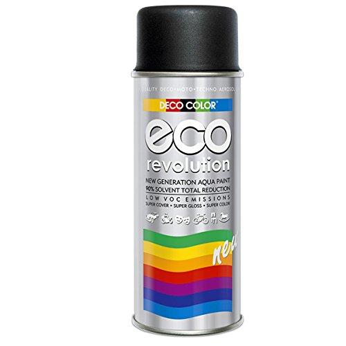 Fahrzeugteile Hoffmann Deco Color ECO Lackspray glänzend oder matt 400ml nach RAL freie Farbauswahl (1 Dose ECO RAL 9005 Schwarz Matt) von Fahrzeugteile Hoffmann