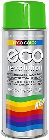 Fahrzeugteile Hoffmann Deco Color ECO Lackspray glänzend oder matt 400ml nach RAL freie Farbauswahl (1 Dose ECO RAL 6018 Gelb-Grün Glanz) von Fahrzeugteile Hoffmann