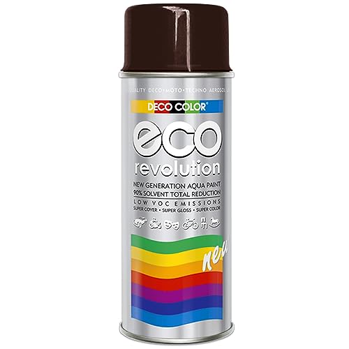 Fahrzeugteile Hoffmann Deco Color ECO Lackspray glänzend oder matt 400ml nach RAL freie Farbauswahl (1 Dose ECO RAL 8017 Schokoladenbraun Glanz) von Fahrzeugteile Hoffmann