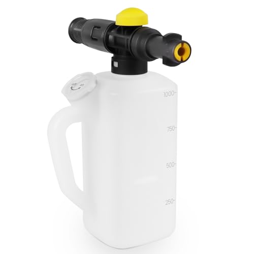 Fai Top Einstellbar Schaumdüse,1L Verstellbare Sprühdüse Schaumlanze mit Shampoo-Messbecher für Karcher K2 K3 K4 K5 K6 K7 Fai Top Einstellbar Schaumdüse,1L Verstellbare Sprühdüse Schaumlanze mit Shampoo-Messbecher für Karcher K2 K3 K4 K5 K6 K7 von Fai Top