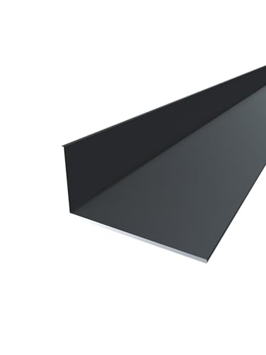 FaiX3.it - Aluminium Winkel 80x40x2 mm (lackiert RAL 8022 "schwarz-braun" matt, Länge 2500mm) von FaiX3.it