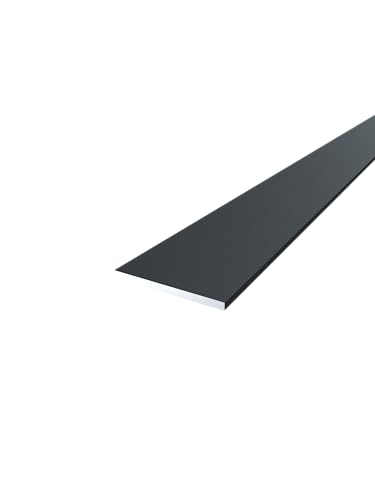 FaiX3.it - Flachprofil aus Aluminium 30x2 mm (lackiert RAL 8022 "Schwarzbraun" matt, Länge 2000mm, 1 Stück) von FaiX3.it