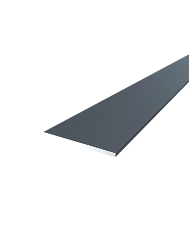 FaiX3.it - Flachprofil aus Aluminium 40x2 mm (lackiert RAL 7016 "anthrazitgrau" matt, Länge 1250mm) von FaiX3.it