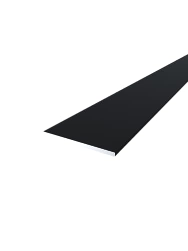 FaiX3.it - Flachprofil aus Aluminium 40x2 mm (lackiert RAL 9005 "tiefschwarz" matt, Länge 1250mm, 1 Stück) von FaiX3.it