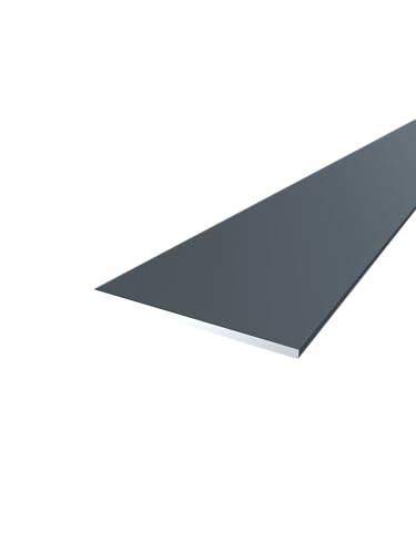 FaiX3.it - Flachprofil aus Aluminium 50x2 mm (lackiert RAL 7016 "anthrazitgrau" matt, Länge 1000mm, 1 Stück) von FaiX3.it