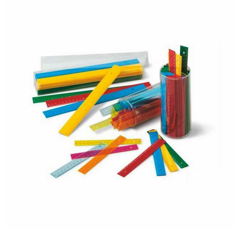 Faibo Papierscheren Satz Lineale Bunt 100 Stück (15 cm) von Faibo
