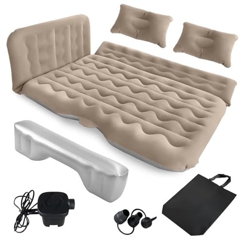 Failenfeivp SUV Luftmatratze Auto Camping Bett - Aufblasbare Verdickte und Doppel Auto Luftmatratze Bett mit Luftpumpe Tragbare Faltbare Auto Luftbett Matratze für Zuhause Auto Reisen Camping - von Failenfeivp