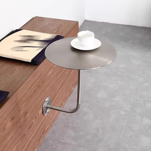 An der Wand montierter Stehtisch – moderner runder Cocktail-Kneipentisch mit industrieller L-förmiger Metallhalterung for Kaffeebar-Ecken(30x45cm) von Failjierue