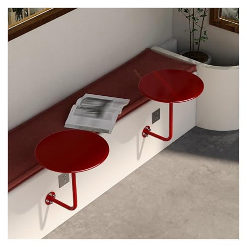 Failjierue 2er-Set runder Stehtisch zur Wandmontage – platzsparender L-förmiger Kaffee- und Cocktailtisch for kleine Räume – perfekt als Beistelltisch for Wohnzimmer, Sofa oder Terrasse von Failjierue