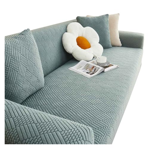 Failjierue Dicker, strukturierter Sofa bezug aus Strick 1-teiliger Möbelschutz (passend für Sofas mit 90–140 cm), Sofabezug mit Rutschfester Unterseite dehnbarer Sofabezug(Style 4,2 Seat 145-185cm) von Failjierue