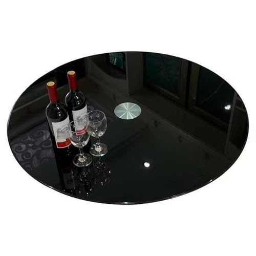 Failjierue Drehteller Lazy Susan aus gehärtetem Glas – Dickes, rundes, drehbares Serviertablett for Arbeitsplatten und Esstische – Bruchsicheres, transparentes Präsentationstablett(70cm/27in) von Failjierue
