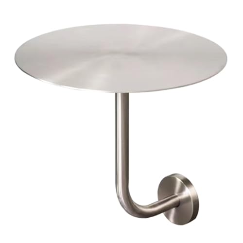 Failjierue Industrieller Bistrotisch aus Edelstahl – Niedriger Cocktail-Bartisch aus Metall mit 3 mm Dicker Platte for Cafés, Restaurants und das Essen zu Hause(30x45cm) von Failjierue