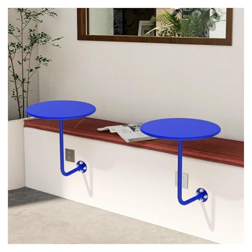 Failjierue Runder Bistrotisch zur Wandmontage – 2er-Set L-förmiger Kaffee- und Stehtisch for Küche, Wohnzimmer und Kneipe – Kompakte Beistelltische for die Frühstücksecke oder das Sofa von Failjierue