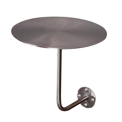 Failjierue Runder Esstisch for den Außenbereich – Bistro-Set aus Edelstahl for Terrasse, Balkon oder Veranda, wetterfeste Cocktail- und Kaffee-Gedecke in Kneipenhöhe(30x45cm) von Failjierue