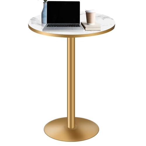 Failjierue Runder Mehrzwecktisch – Küche, Kneipe und Kaffee-Setting for Zuhause, Klassenzimmer oder Cafés. Geräumiger Laptop-Arbeitsbereich, langlebiges, gartentaugliches Design(White,55x105cm) von Failjierue