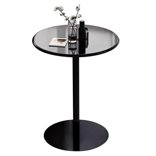 Failjierue Runder Tisch in Thekenhöhe, Kleiner ESS- und Bistrotisch for 2–4 Personen, kompakte Frühstücksbar, Cocktail-Pub, Tee-Beistelltisch for modernes Wohnküchen-Café(60x72cm) von Failjierue