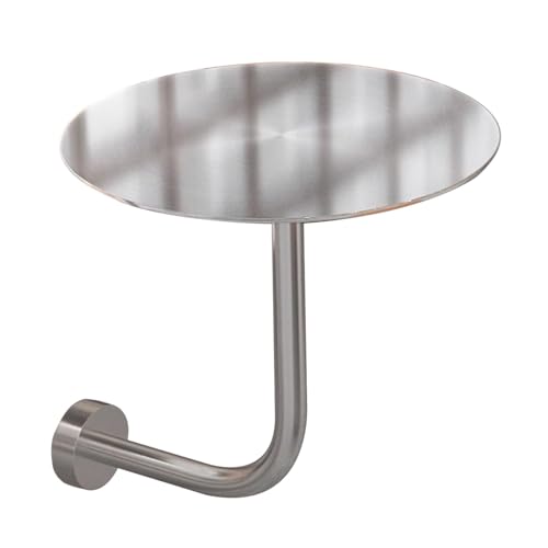 Failjierue Runder Tisch mit Mehreren Höhen und L-förmiger Halterung – platzsparende Cocktail-Pub- und Bistro-Einrichtung for kleine Essbereiche, Kaffeetreffen oder zur seitlichen Wandmontage(30x45cm) von Failjierue