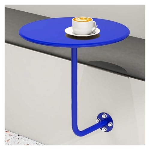 Failjierue Runder Wand-Stehtisch - L-förmiger Bistro-Designtisch for Wohnzimmer und Essbereich - Multifunktional als Kneipentheke, Kaffeetisch oder Besprechungstisch(Blue) von Failjierue