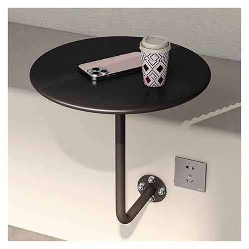 Failjierue Schwarzer L-förmiger Stehtisch aus Schmiedeeisen zur Wandmontage – Runde, platzsparende Pub- und Frühstücksfläche for Bistros, Restaurants oder gemütliche Kaffeeecken Failjierue Schwarzer L-förmiger Stehtisch aus Schmiedeeisen zur Wandmontage – Runde, platzsparende Pub- und Frühstücksfläche for Bistros, Restaurants oder gemütliche Kaffeeecken von Failjierue
