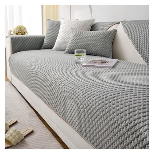 Failjierue Sommerkühlender Sofa-Sitzkissenbezug Aus Eisseide - 1-teiliger Ice Doug-Couchschutz, Atmungsaktiv(Style 3,90X180cm) von Failjierue