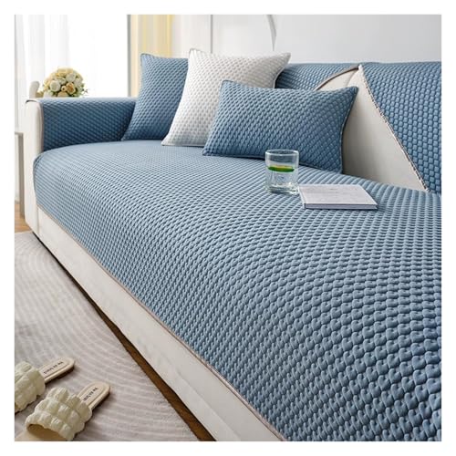 Failjierue Sommerkühlender Sofa-Sitzkissenbezug Aus Eisseide - 1-teiliger Ice Doug-Couchschutz, Atmungsaktiv(Style 6,90X180cm) von Failjierue