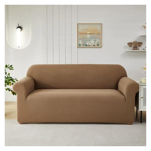 Failjierue Stretch-Sofabezug aus Samt, L-förmiger Schnittbezug mit Armlehnenschutz, widerstandsfähiger Möbelschutz, luxuriöser weicher Couchbezug(Style 10,4-Seater (235-300cm)) von Failjierue