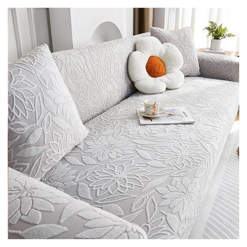 Failjierue Stretch-Sofabezug für L-förmige Sofas – Rutschfester Samt-Möbelbezug für 1-/2-/3-/4-/5-Sitzer-Sofagarnituren, weicher, dehnbarer Bezug(Style 1,305-360cm) von Failjierue