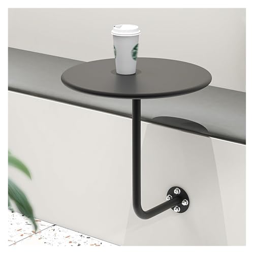 Runder Bistrotisch zur Wandmontage – Platzsparender L-förmiger Stehtisch for Küche, Wohnzimmer und Kneipe – Kompakter Kaffee- und Frühstückstisch, perfekt als Sofa-Beistelltisch oder Essbereich von Failjierue