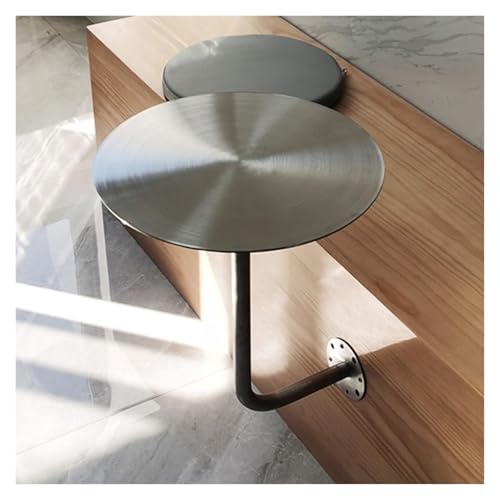 Runder Stehtisch aus Edelstahl – An der Wand montierter Kneipentisch – Robustes und leicht zu reinigendes Design for Frühstücksecken, Cocktailbars oder als Sofaecke(30x45cm) von Failjierue