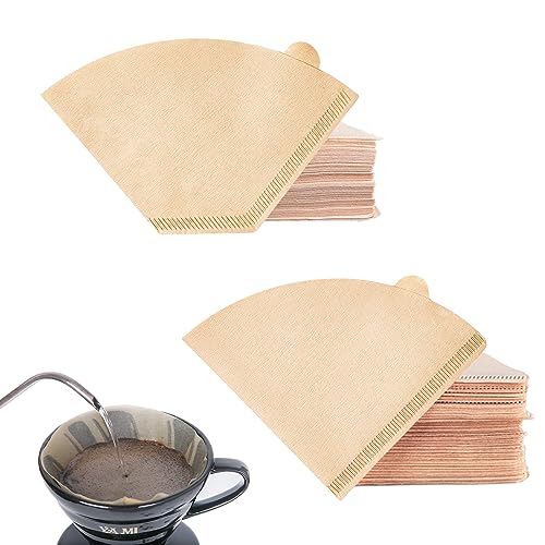 Kaffeefiltertüten 4, FainFun 2 Pack Coffee Filter Paper 1x4, 80 Tabletten, Coffee Paper Filter, für Pour Over und Drip Coffee Maker von FainFun