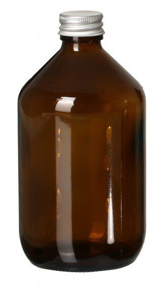 Fair Squared DIY Glasflasche Braun, in vier Größen erhältlich von Fair Squared