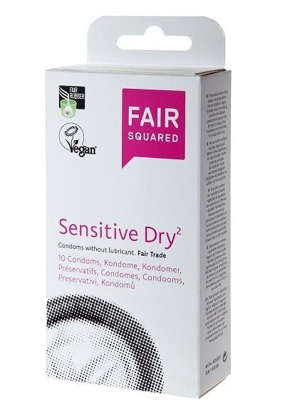 Fair Squared Kondome Sensitive Dry - 10 Stück aus Naturkautschuklatex von Fair Squared