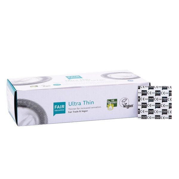 Fair Squared Kondome Ultra Thin - 100 Stück aus Naturkautschuklatex von Fair Squared