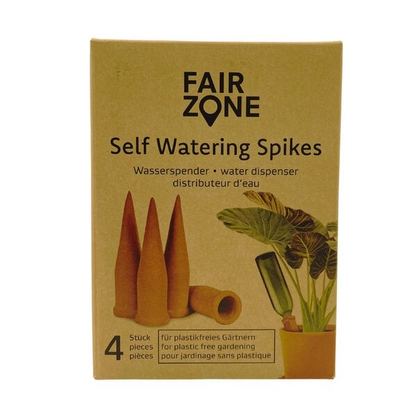 FAIR ZONE Self Watering Mini-Pots "Hydro Spikes" 4er Set Tonkegel von Fair Zone