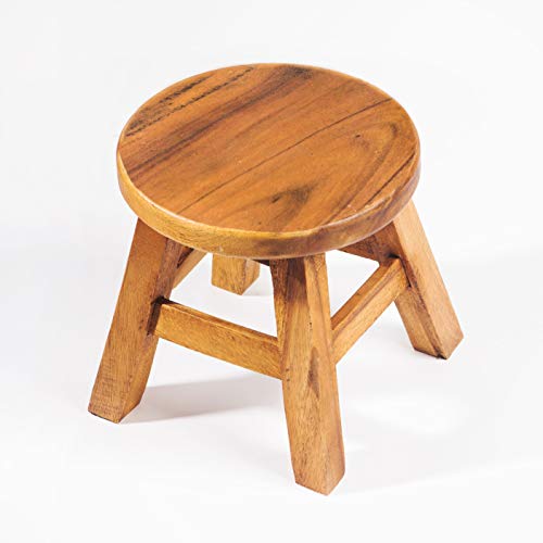 Kinderhocker, Schemel, Kinderstuhl massiv aus Holz ohne Motiv, blank von FairEntry