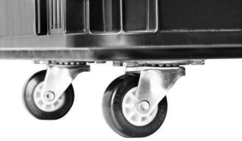 FairFox 4er Set stabile Transportrollen für Faltboxen I Rollen transformieren Klappbox in Rollwagen I Immer mobil von FairFox