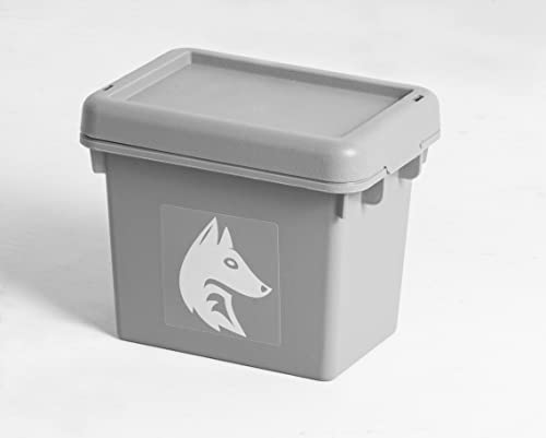 FairFox FoxBox - kleine Aufbewahrungsbox mit Deckel 2,3L [19,5 x 14 x 16cm] 100% RECYCELT I stapelbare Plastikbox macht Ordnung halten einfach I stabile Verstauboxen mit Deckel für Drinnen und Draußen von FairFox