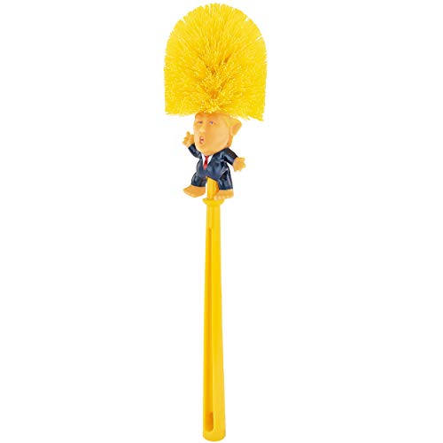 Fairly Odd Novelties Donald Trump Toilettenbürste, weißer Elefant, politisches Geschenk, Macht Badezimmer Wieder, gelb von Fairly Odd Novelties