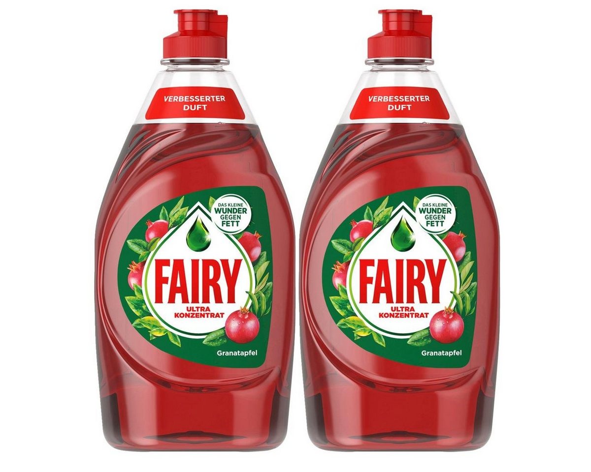 Fairy Fairy Spülmittel Ultra Konzentrat Granatapfel 450ml - Gegen Fett (2er Geschirrspülmittel von Fairy