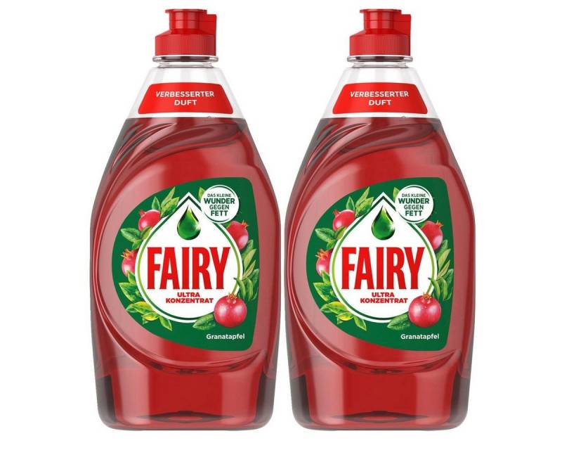 Fairy Fairy Spülmittel Ultra Konzentrat Granatapfel 450ml - Gegen Fett (2er Geschirrspülmittel von Fairy