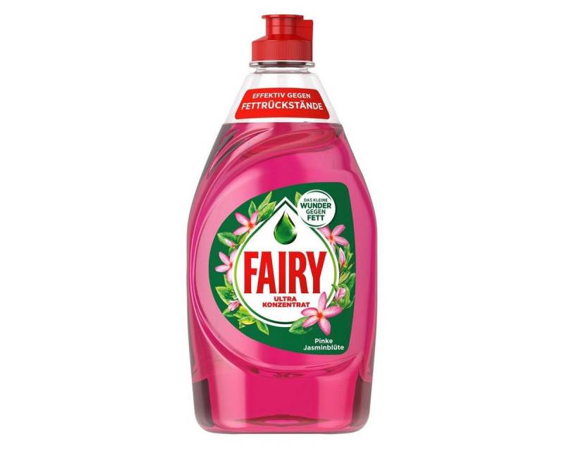 Fairy Fairy Spülmittel Ultra Konzentrat Pinke Jasminblüte 450ml gegen Fett (Geschirrspülmittel von Fairy