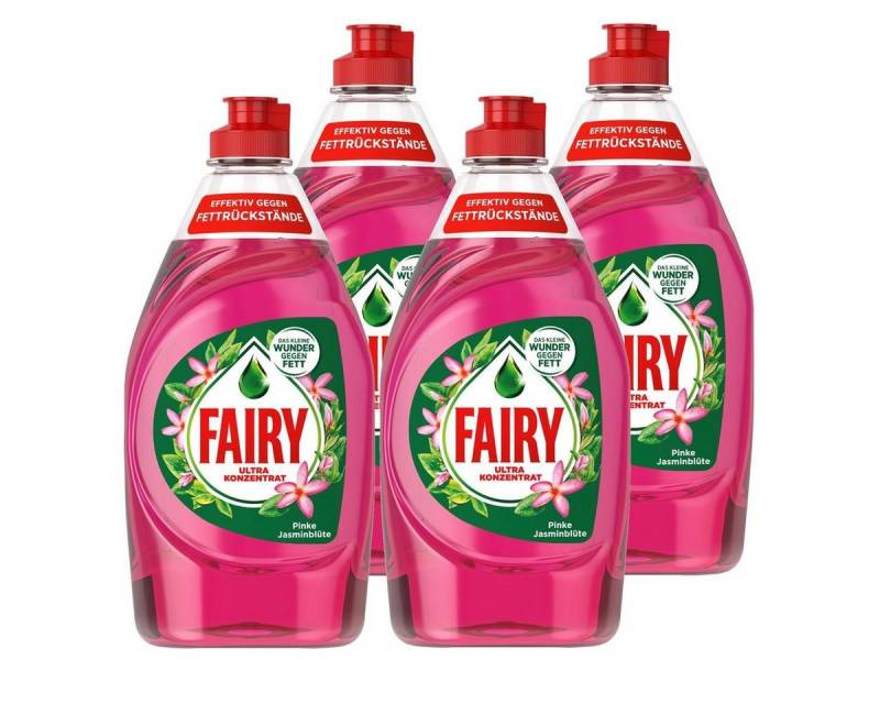 Fairy Fairy Spülmittel Ultra Konzentrat Pinke Jasminblüte 450ml gegen Fett (Geschirrspülmittel von Fairy