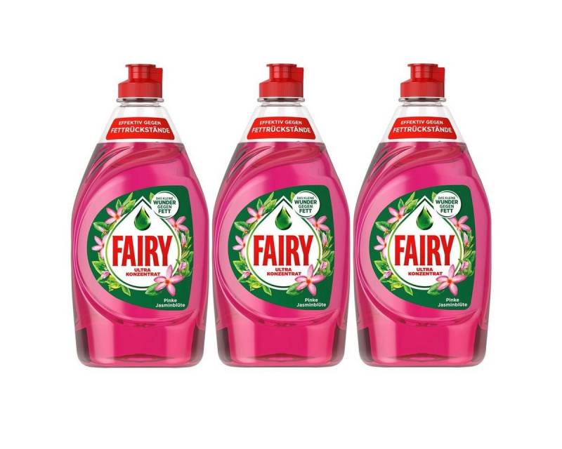 Fairy Fairy Spülmittel Ultra Konzentrat Pinke Jasminblüte 450ml gegen Fett (Geschirrspülmittel von Fairy