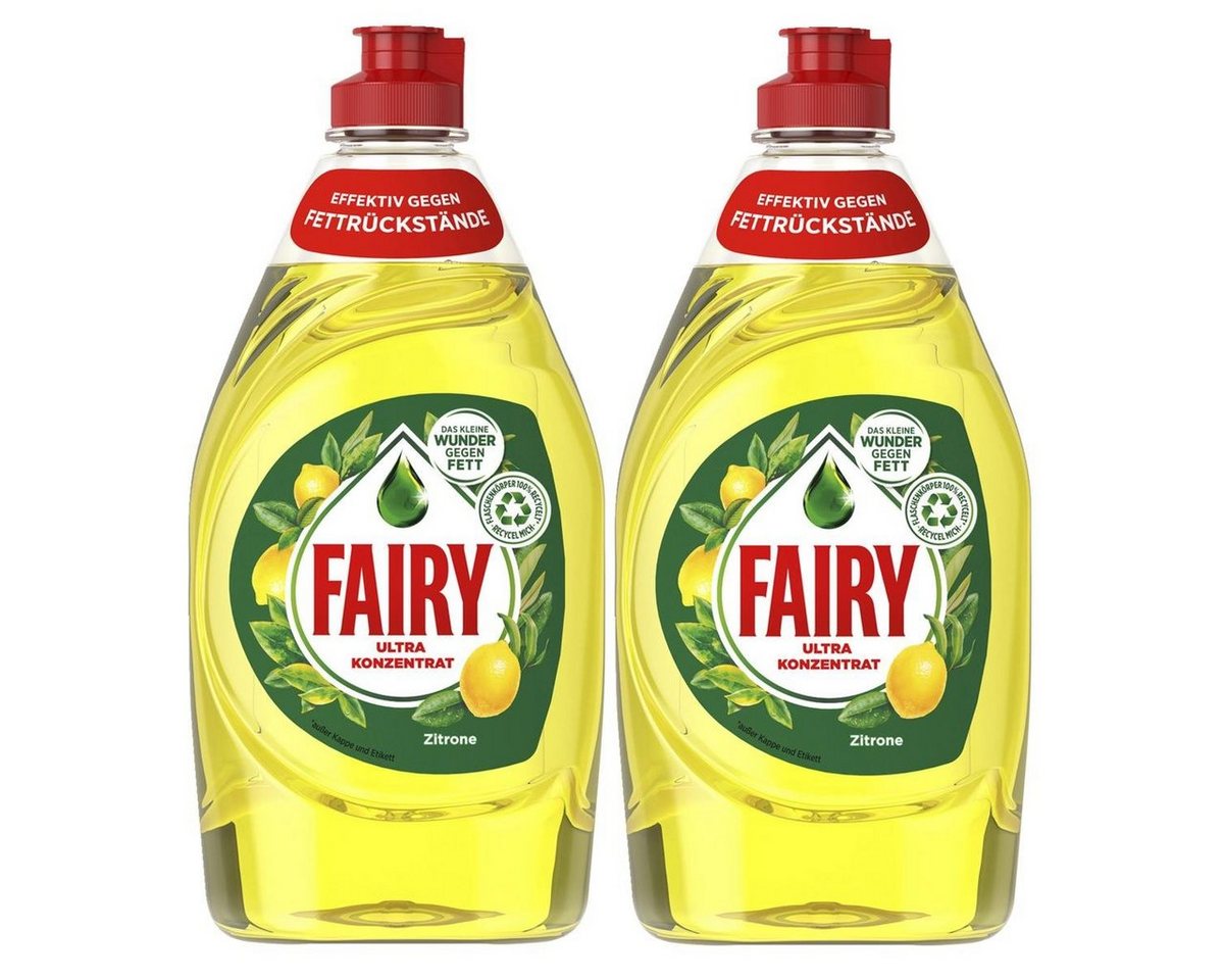 Fairy Fairy Spülmittel Ultra Konzentrat Zitrone 450ml - Gegen Fett (2er Pack Geschirrspülmittel Fairy Fairy Spülmittel Ultra Konzentrat Zitrone 450ml - Gegen Fett (2er Pack Geschirrspülmittel von Fairy