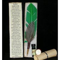 Erde Elementar Quill Dip Pen Und Dufttinte Set, Spell Writing, Pagan, Fairy, Wicca von FairyApothecary1